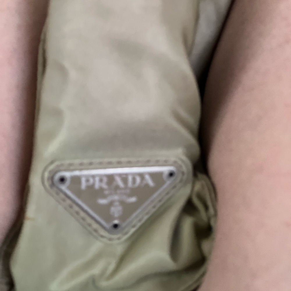 PRADA Vintage Green Nylon Tote Bag - Picture 2 of 7